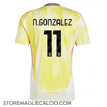 Juventus Nicolas Gonzalez #11 Maglia Gara Trasferta Repliche 2024-25 Maniche Corte